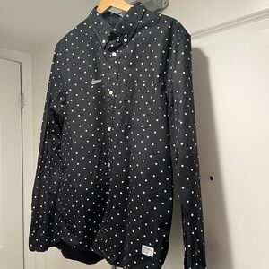 Stussy Black and White Polka Dot Shirt